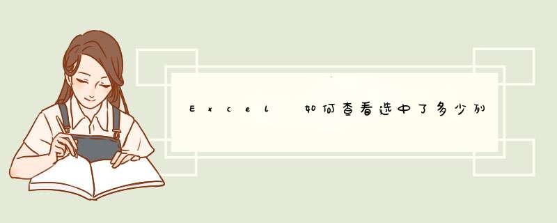 Excel 如何查看选中了多少列？